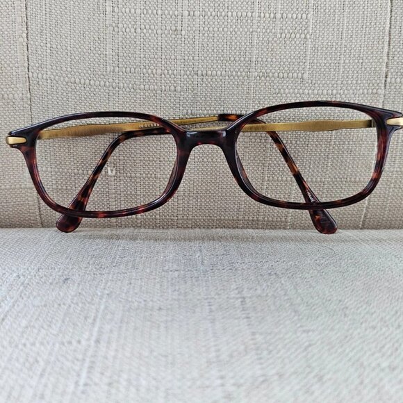 Vintage Guess Eyeglasses Frame Brown Tortoise/Gold Tone Glasses Eye Wear GU643